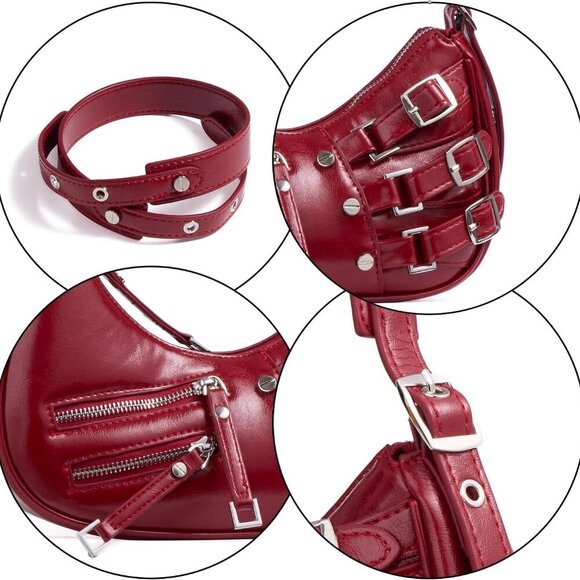 Leather Women's Shoulder Bag Purse Small Crossbody Trendy Casual Stylish - Picture 5 of 8